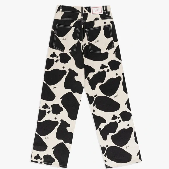 NWT LISA SAYS GAH ROBYN JEANS- COW PRINT SIZE